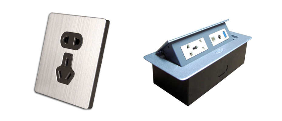 插座鋁合金麵板